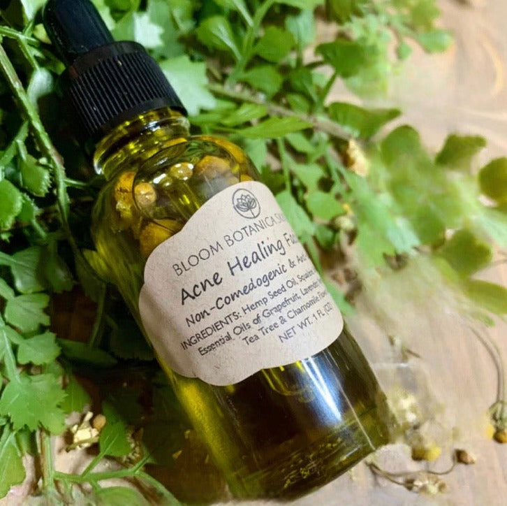 Acne Healing Facial Oil | Acne Prone Skin Care | Proprietary Healing Herbal Blend