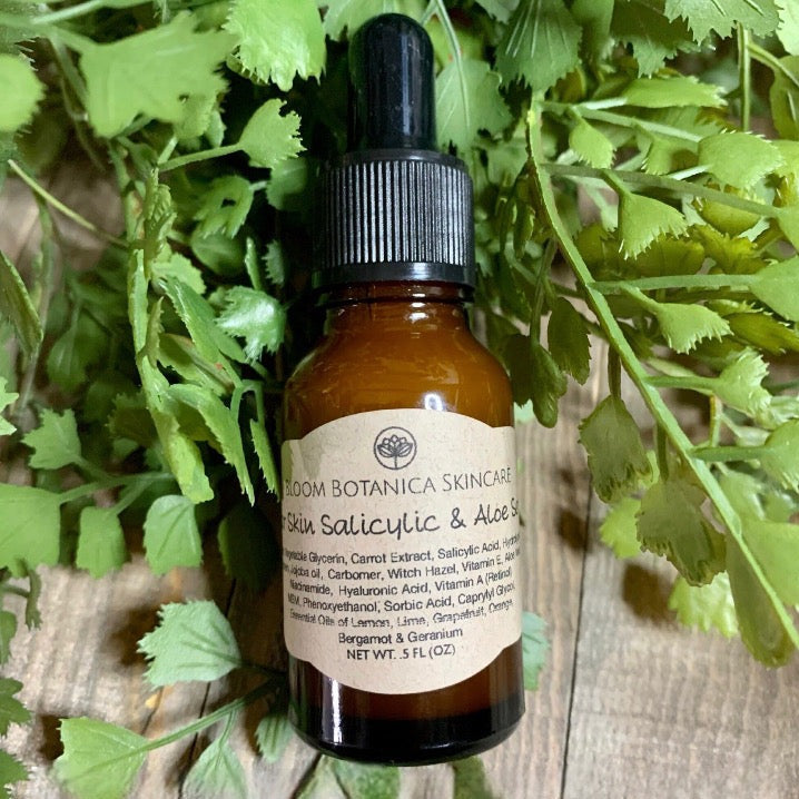 Clear Skin Salicylic Acid & Aloe Facial Serum | Acne Relief | Blemish Prone Skin | Retinol | Reduces Acne Scaring | Acne Treatment
