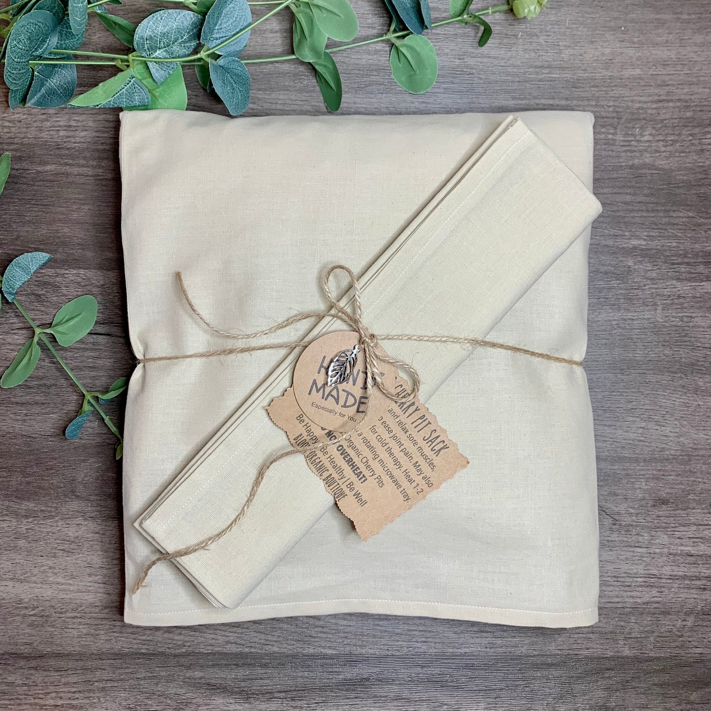 Cherry Pit Heat sack| Organic Unbleached Fabric| Heating Pad| Cold Pack| Natural Pain Relief