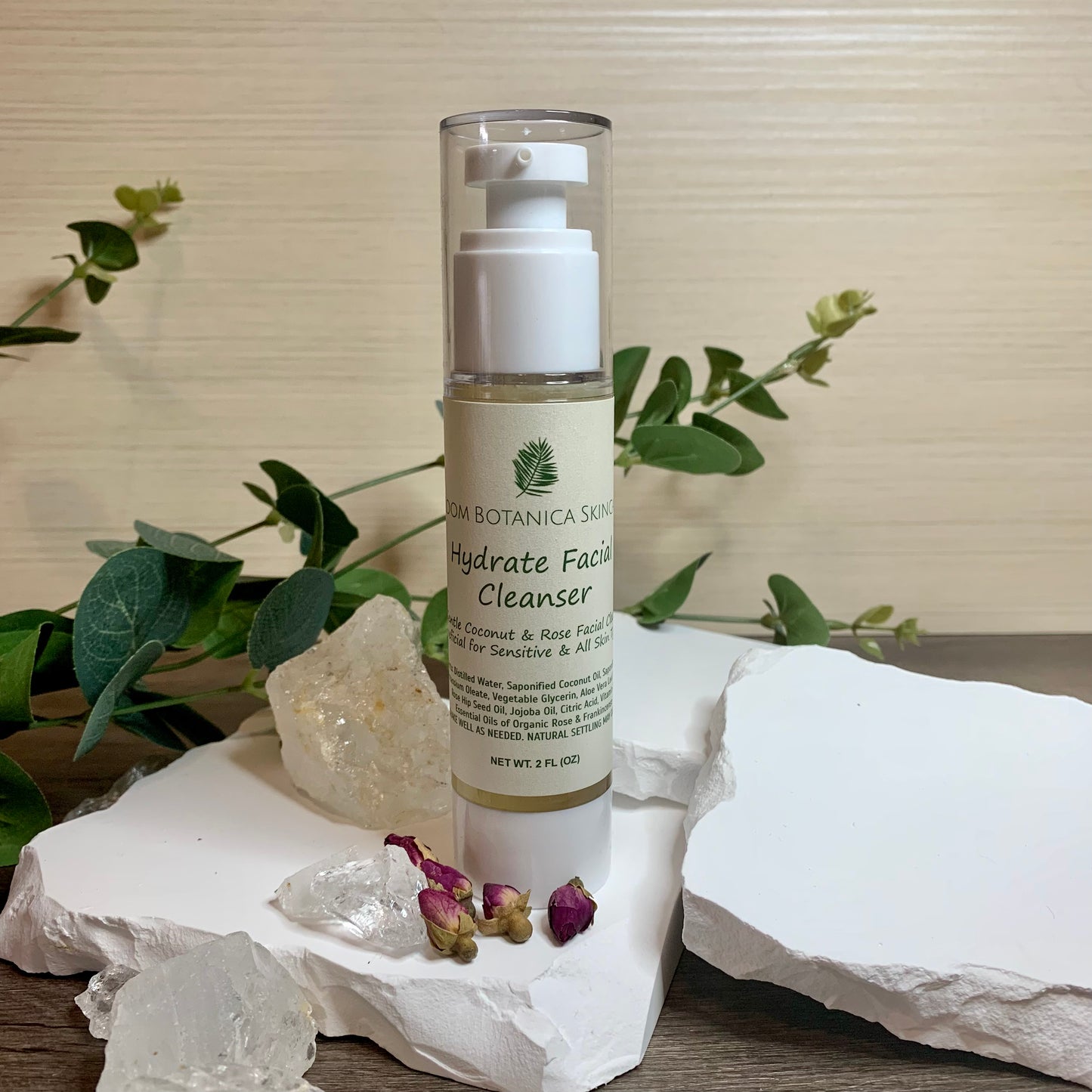 Hydrate Facial Cleanser | Moisturizing Face Wash | Bloom Botanica Skincare | Anti-aging Skin Care