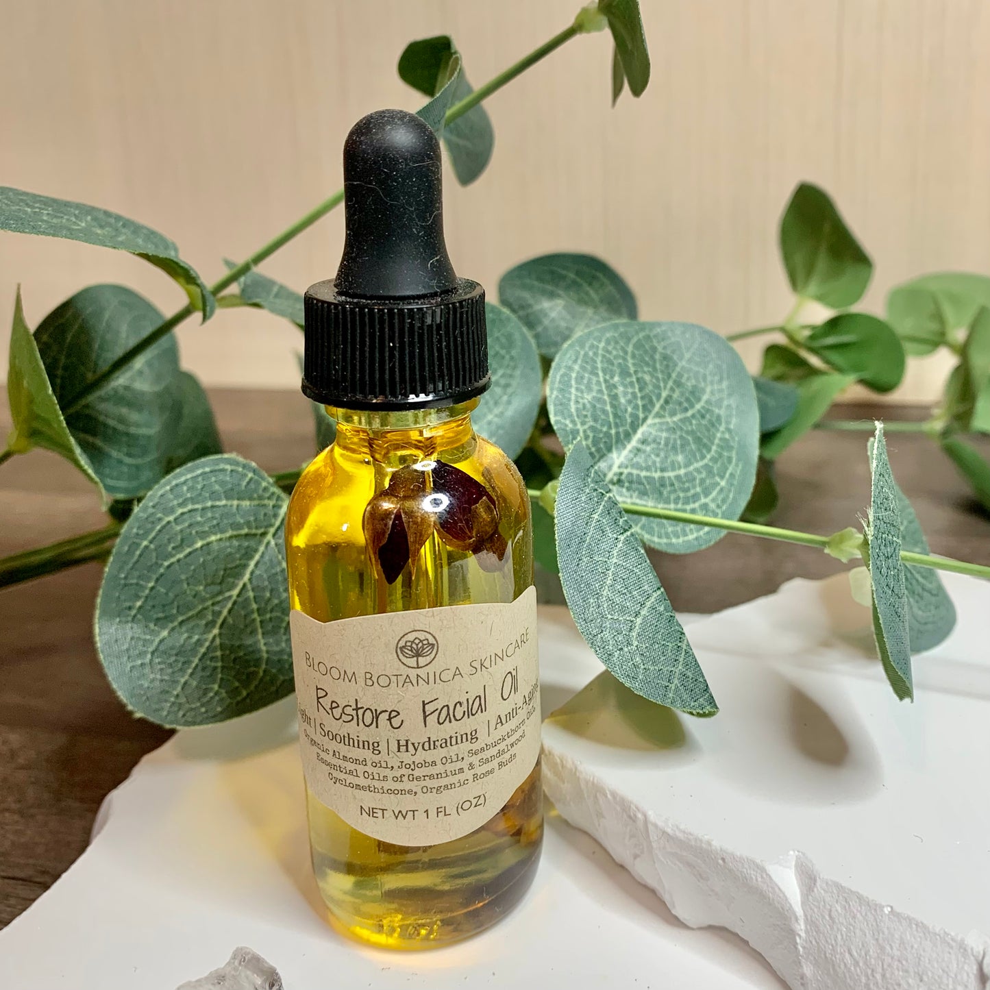 Restore Facial Moisturizing Oil | Beneficial For Normal, Dry, Sensitive, Mature Skin | Anti-aging