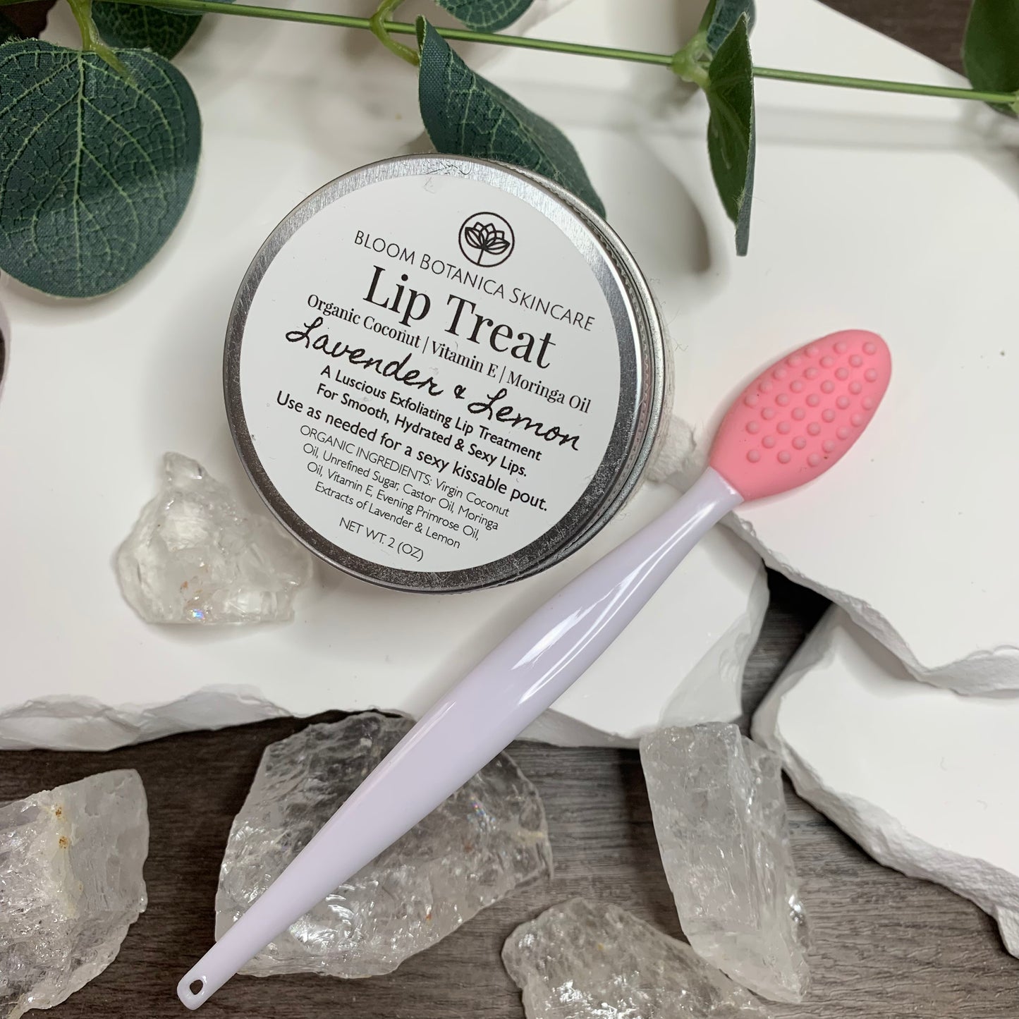 Lip Sugar Scrub | Lavender and Lemon Moisturizing Lip Treat | Soft Hydrated Lips