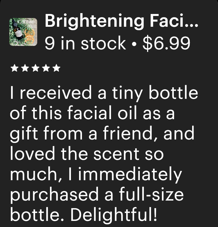 Glow Brightening Facial Oil | Powerful Vitamin C Facial Oil | Under Make-up Face Primer | All Skin Types