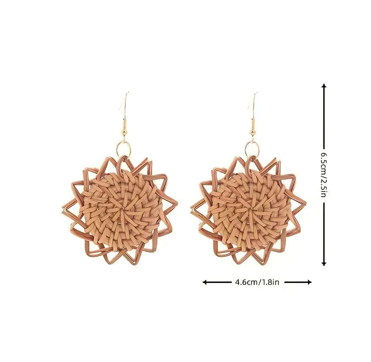 Earrings | BoHo Inspired Hand-Woven Earrings | Hoops & Drop Down Dangle | Eco-Friendly