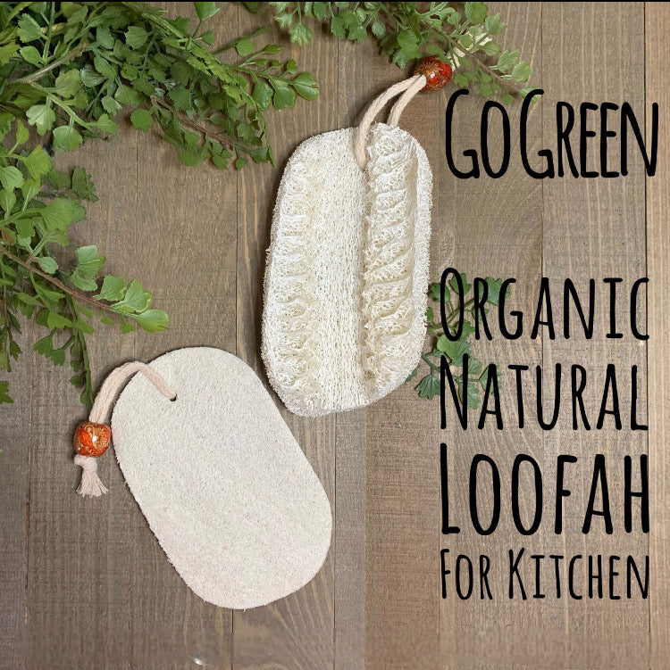 Loofah Natural Kitchen Sponge | Eco-Friendly Cleaning Supplies | Compost For Garden