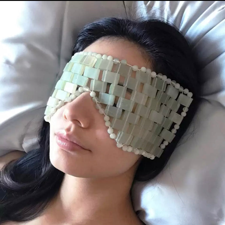 Jade Gemstone Eye Mask | Soothing Eye Treatment | Anti-inflammatory