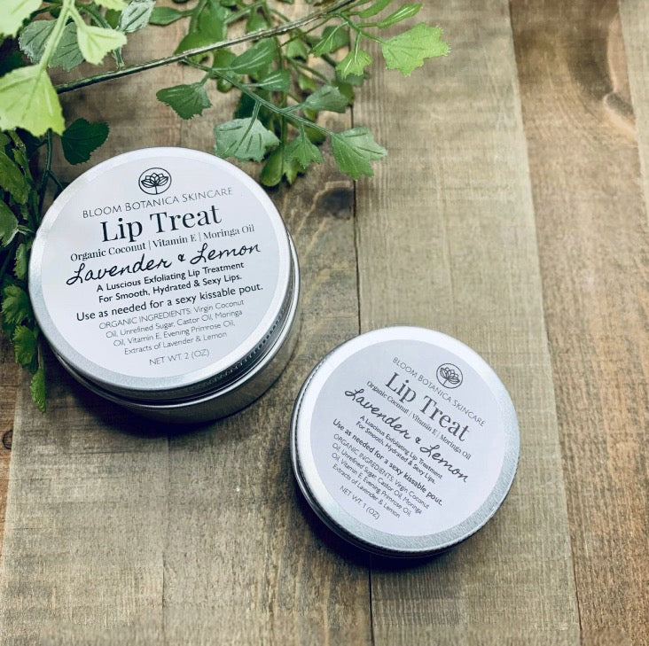 Lip Sugar Scrub | Lavender and Lemon Moisturizing Lip Treat | Soft Hydrated Lips