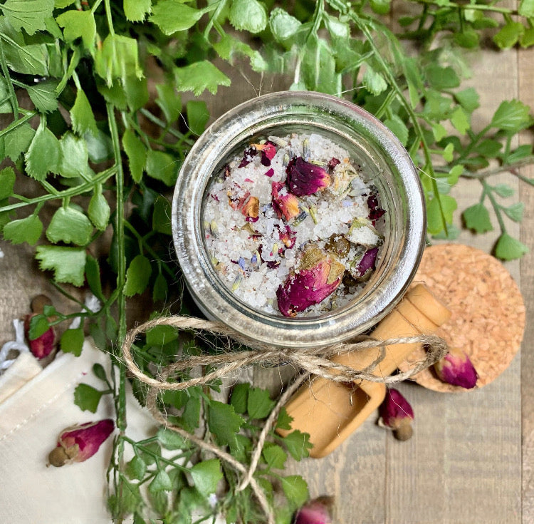 Bath Salts | Tranquility Bath Dead Sea Salt Soak | Aromatherapeutic | Flower Bath