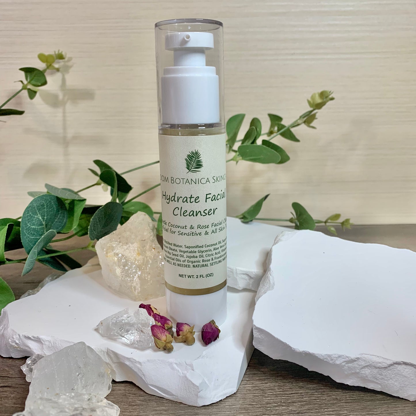 Hydrate Facial Cleanser | Moisturizing Face Wash | Bloom Botanica Skincare | Anti-aging Skin Care