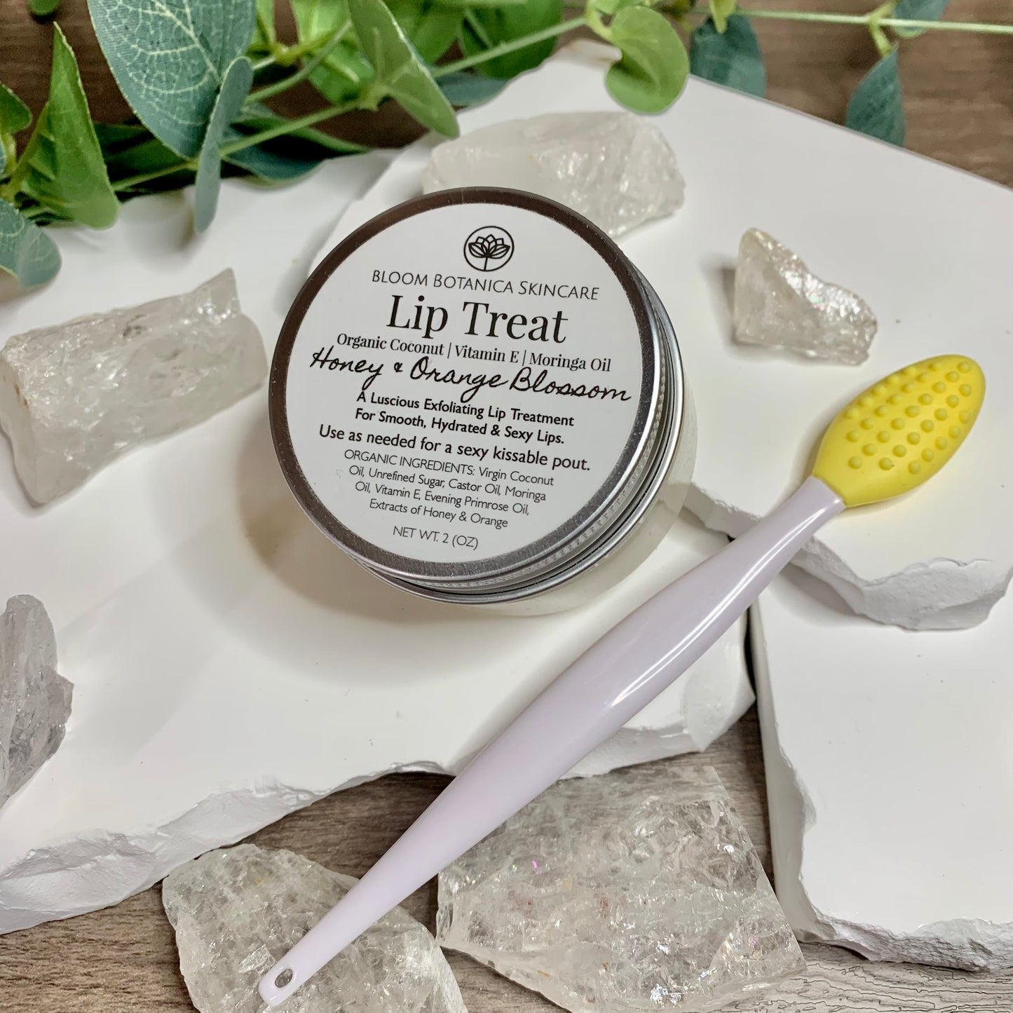 Lip Sugar Scrub | Honey & Orange Blossom Lip Treat | Lip Exfoliation Treatment | Lip Polish