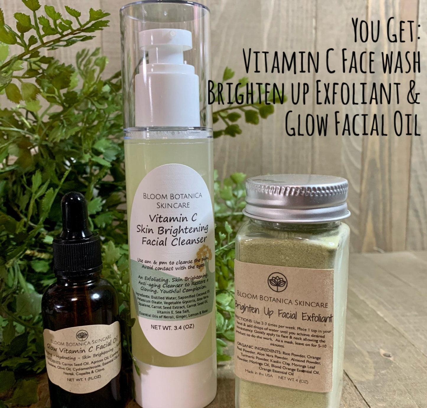 Vitamin C Skin Brightening Facial Cleanser or Choose The Bloom Bundle