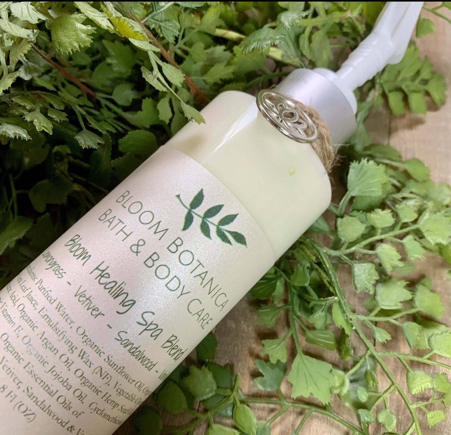 Bloom Healing Spa Blend Botanical Body Lotion | Sandalwood Lemongrass Vetiver Sweet Vanilla