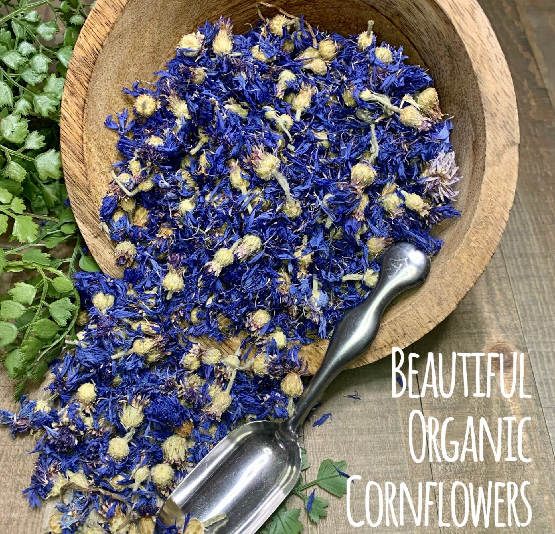 Organic Blue Cornflowers Sold by the ounce