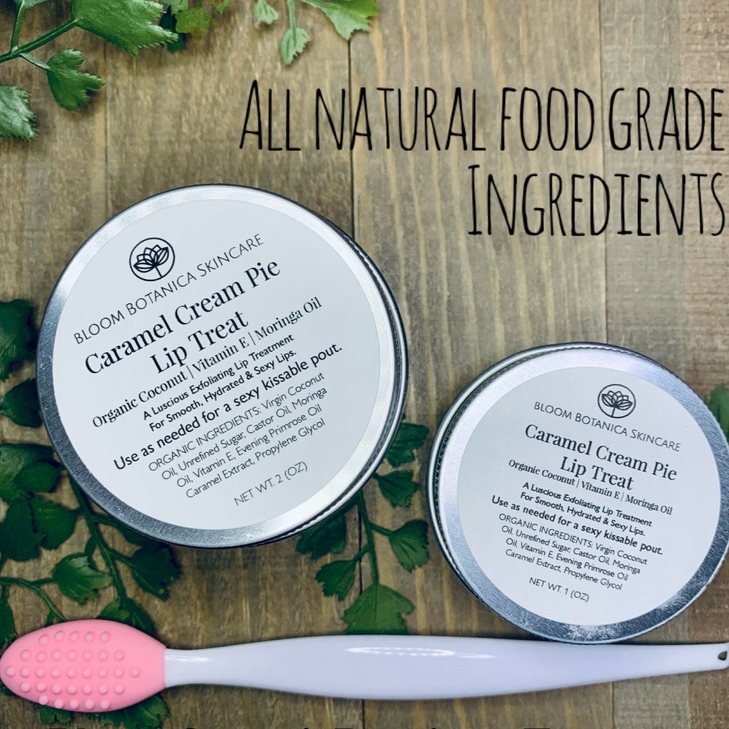 Lip Sugar Scrub | Caramel Cream Pie Lip Treat Exfoliant | Soft Hydrated Lips